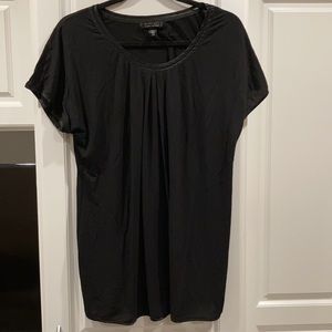 Black s/s pajamas elastic waist pants size L